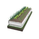 Усиленная грядка оцинкованная 0.5х5м (высота 30см)